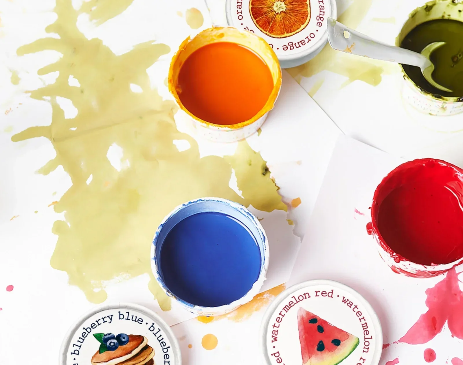 Food Safe Finger Paint Mix - Set of 4 - Image 7