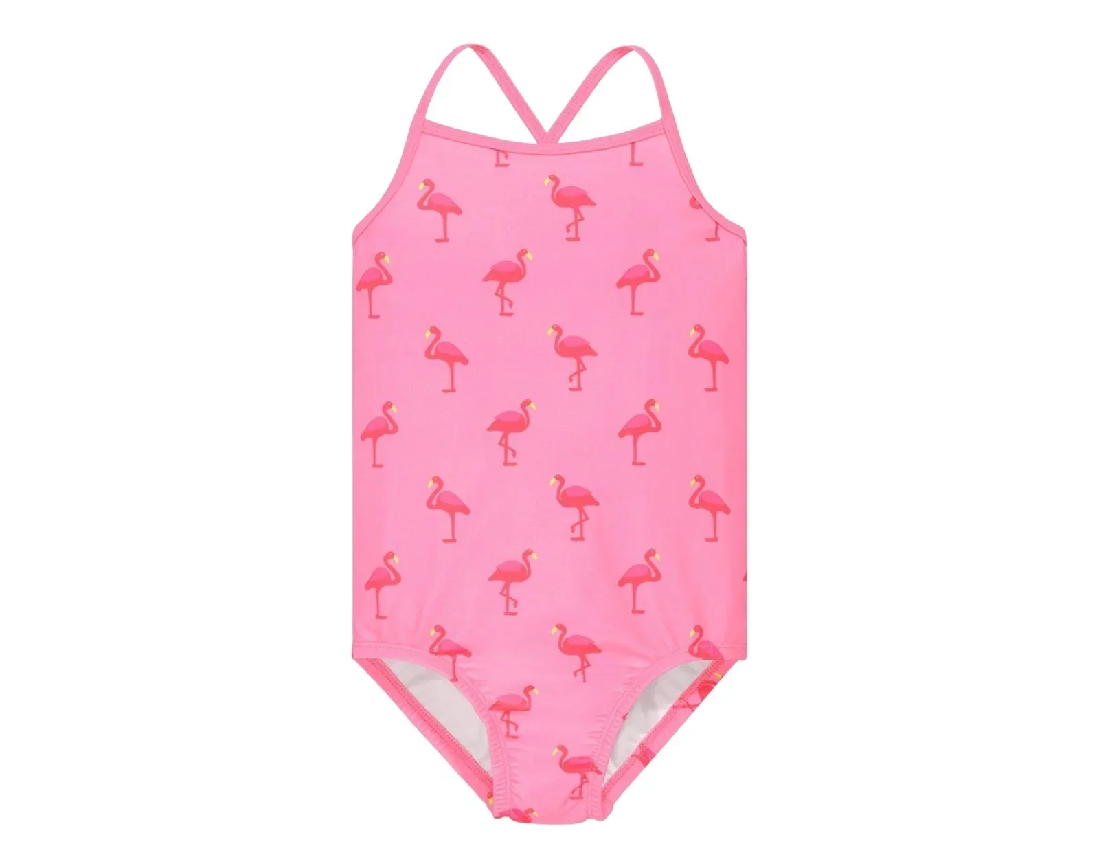 One-Piece Swimsuit - Flamingos